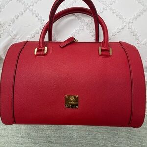 MCM Scarlet Satchel Bag